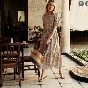 Doen Dune Dress Sienna Champignon Floral size XS EUC